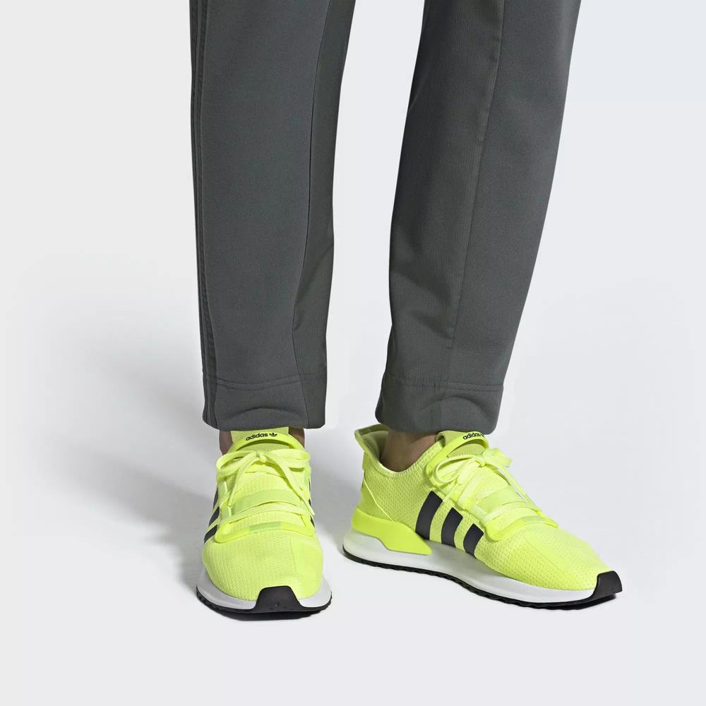 Adidas U Path Run Tenis Amarillos Para Hombre (MX-69070)